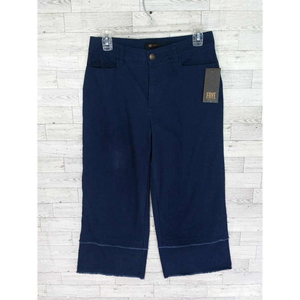 FRYE Mid Rise Cropped Nightfall Navy Womens Pants Size 6 **New with a Defect**